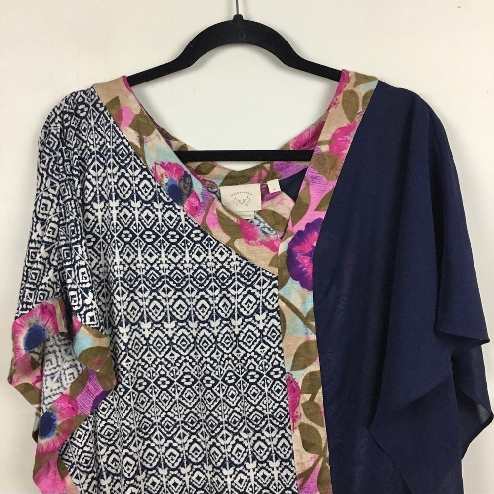 Anthropologie Vanessa Virginia Askew Floral Kimono Top - Picture 7 of 12